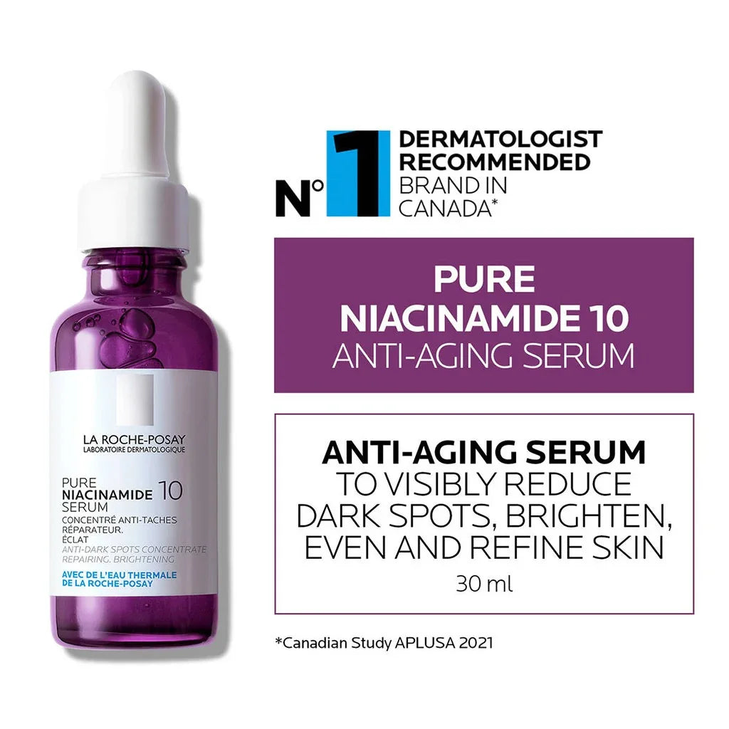 La Roche-Posay 10% Pure Niacinamide Anti-Aging Serum For Dark Spots & Hyperpigmentation 30ml - Easy Pharmacy LLC