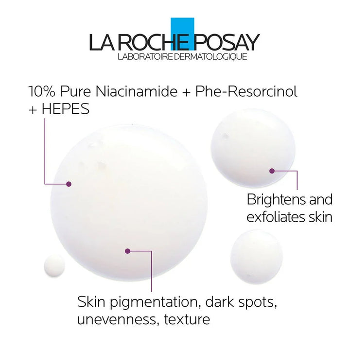 La Roche-Posay 10% Pure Niacinamide Anti-Aging Serum For Dark Spots & Hyperpigmentation 30ml - Easy Pharmacy LLC