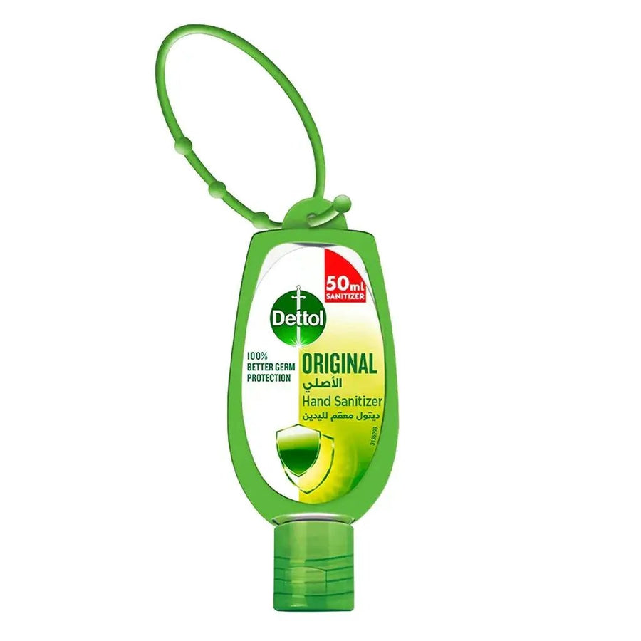 Dettol Original Rinse-Free Instant Hand Sanitizer Gel with Holder, 50ml