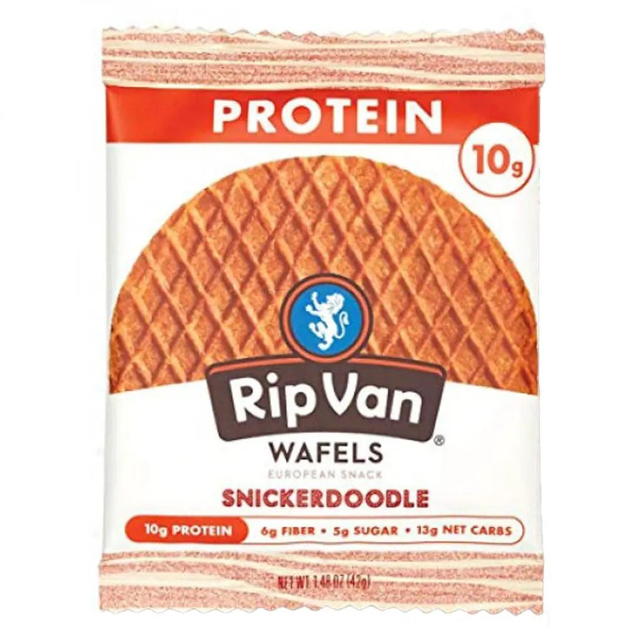 RipVan High Protein Snickerdoodle Stroopwafel Healthy Snack, 42g