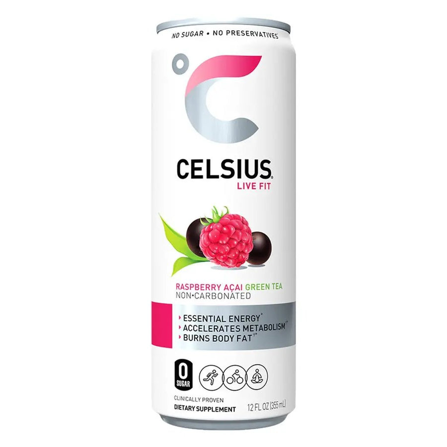 Celsius Raspberry Acai Green Tea Non-Carbonated Fitness Drink