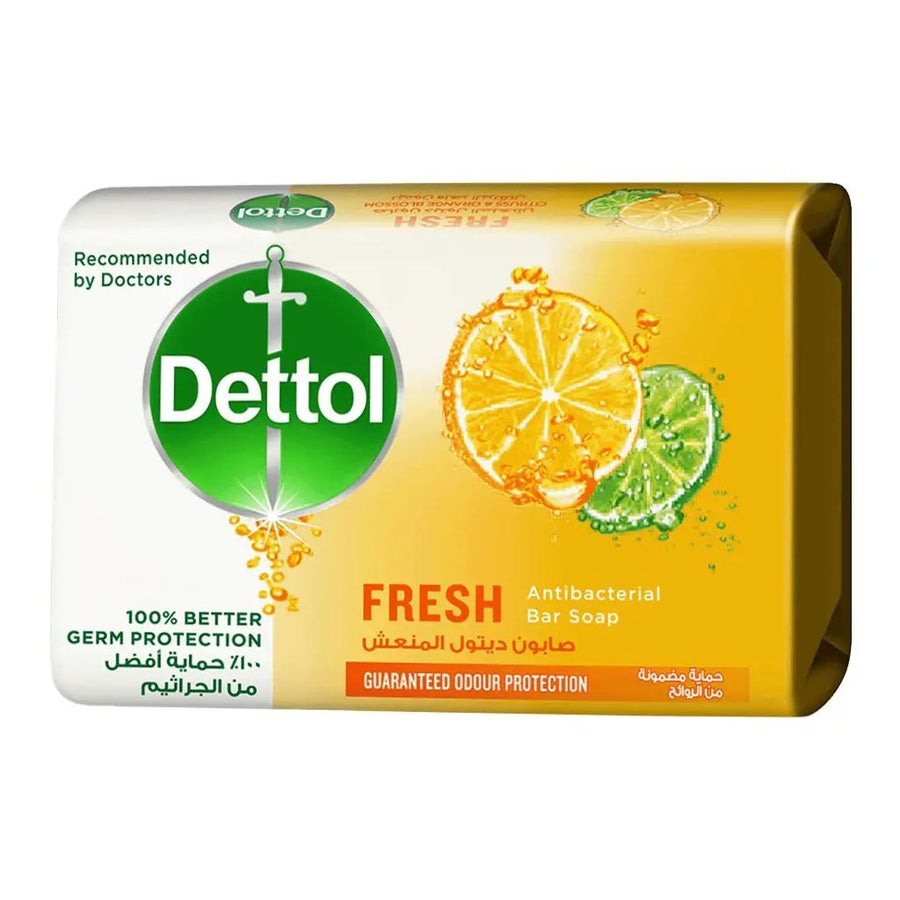 Dettol Fresh Antibacterial Bar Soap, 165g