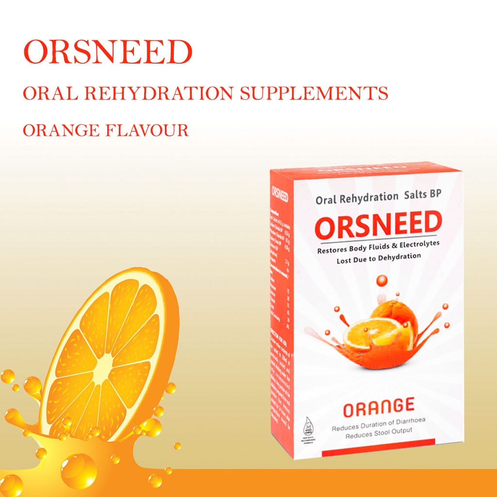 Orsneed Orange Oral Rehydration Salts BP For Oral Solution 4.2 g 10's - Easy Pharmacy LLC