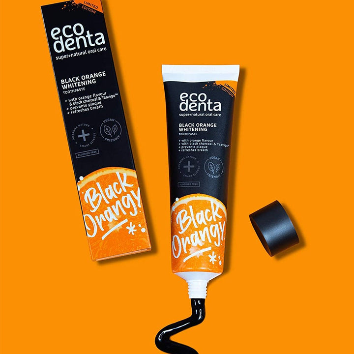 Ecodenta Fluoride Free Black Orange Whitening Toothpaste 100ml - Easy Pharmacy LLC