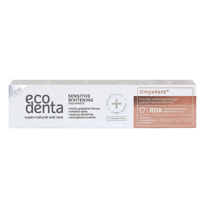 Ecodenta Sensitive Fluoride Free Whitening Toothpaste With Omyadent 100ml - Easy Pharmacy LLC