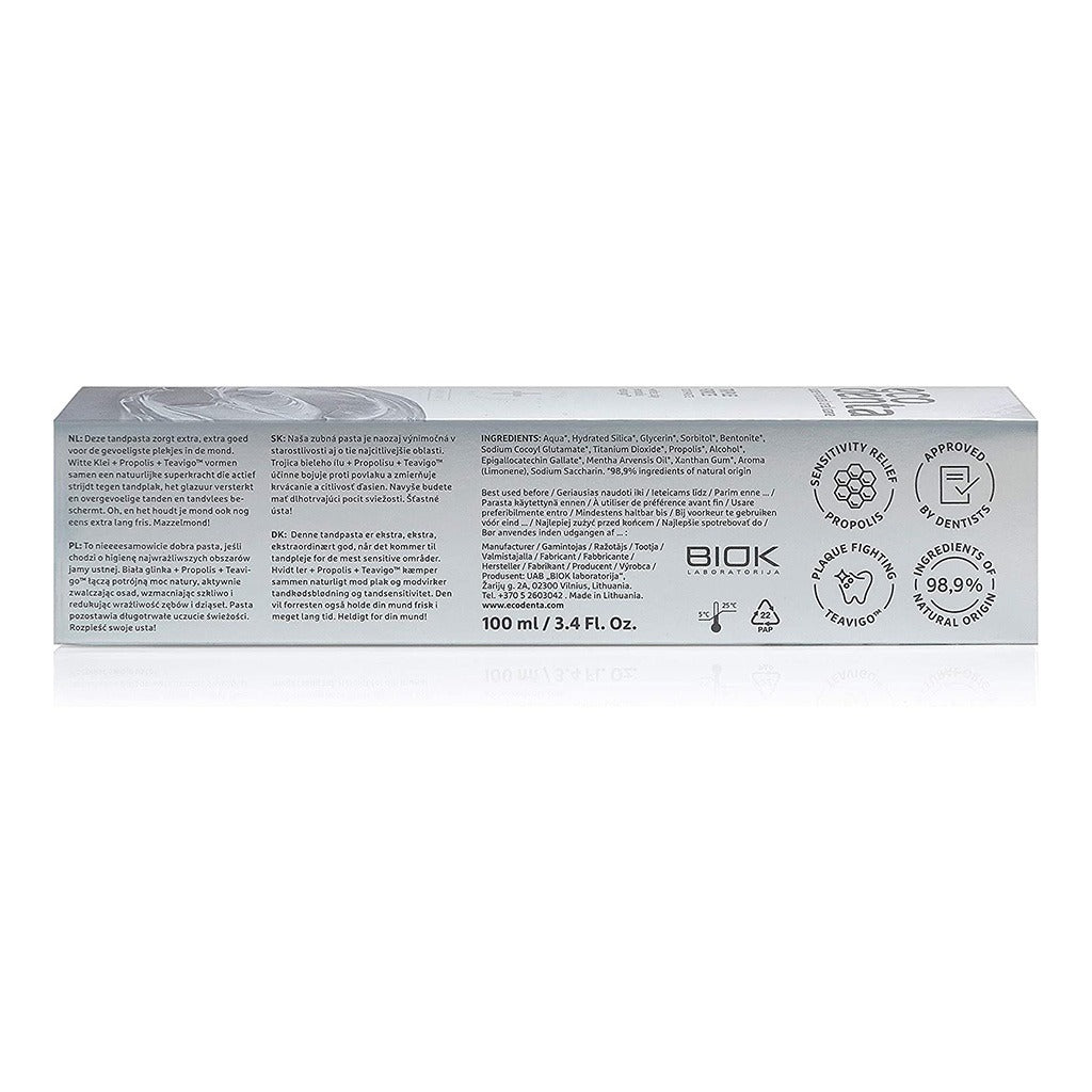 Ecodenta Triple Force Fluoride Free Toothpaste With White Clay And Propolis 100ml - Easy Pharmacy LLC