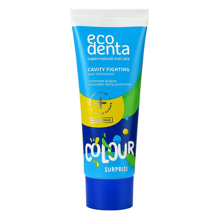 Ecodenta Colour Surprise Cavity Fighting Kids Toothpaste With Fluoride 75ml - Easy Pharmacy LLC