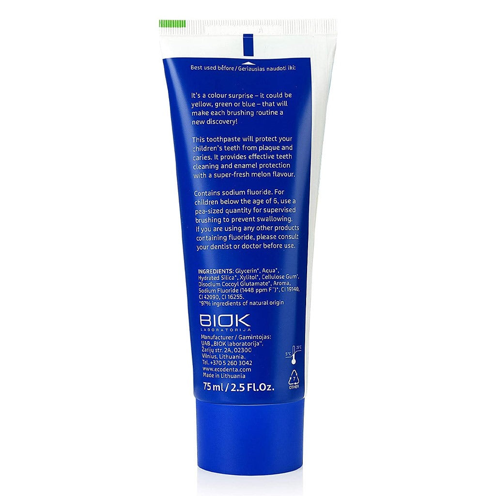 Ecodenta Colour Surprise Cavity Fighting Kids Toothpaste With Fluoride 75ml - Easy Pharmacy LLC