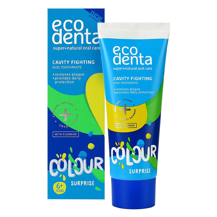 Ecodenta Colour Surprise Cavity Fighting Kids Toothpaste With Fluoride 75ml - Easy Pharmacy LLC