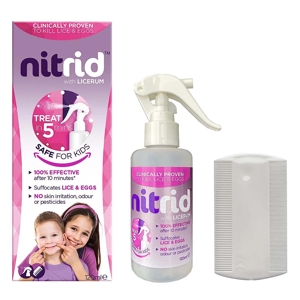 Nitrid Anti-Lice Spray For Kids & Adults 120ml - Easy Pharmacy LLC