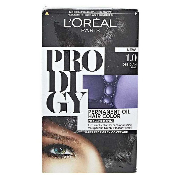 L'oreal Paris Prodigy Ammonia Free Permanent Oil Hair Color 1.0 Black - Easy Pharmacy LLC