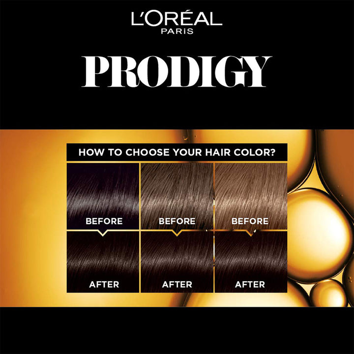 Loreal Paris Prodigy Permanent Oil Hair Color Kit, 4.0 Sepia Brown - Easy Pharmacy LLC