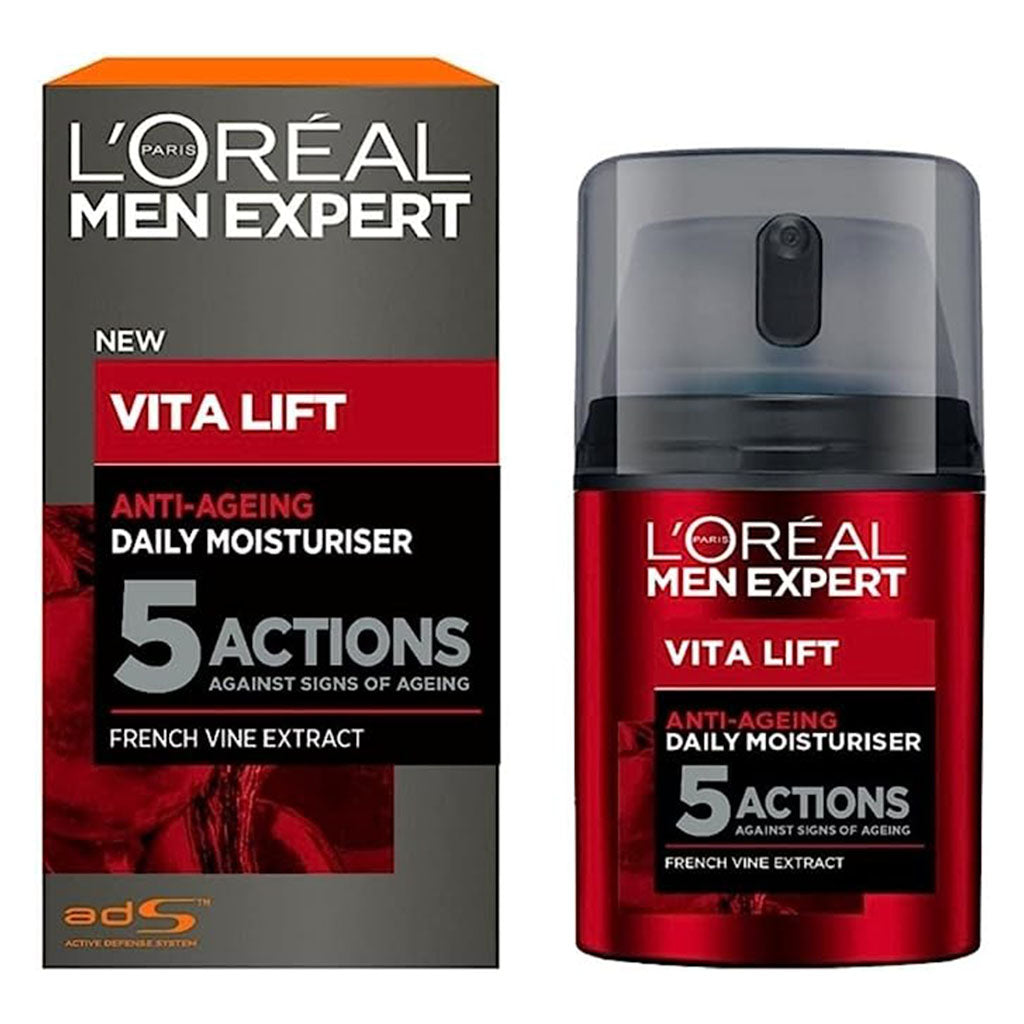 L'oreal Paris Men Expert Vita Lift 5 Anti Ageing Daily Moisturiser 50ml - Easy Pharmacy LLC