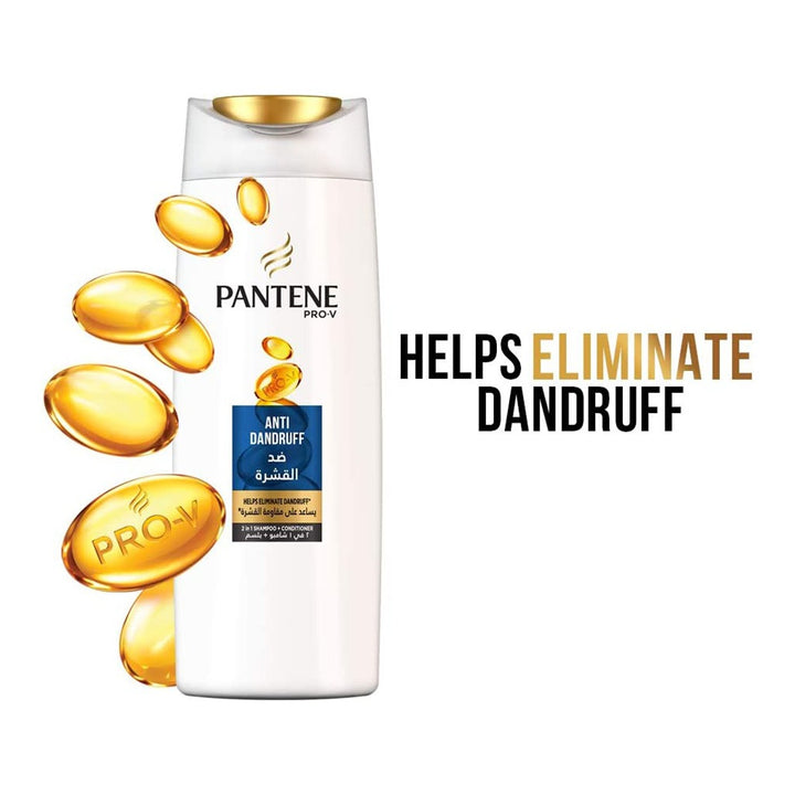 Pantene Pro-V Anti-Dandruff 2-In-1 Shampoo + Conditioner 600ml - Easy Pharmacy LLC