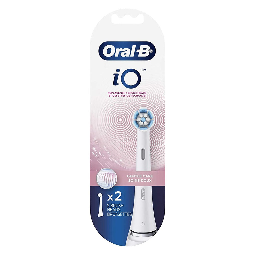 Braun Oral B iO Gentle Care Replacement Brush Heads White, Pack of 2's - Easy Pharmacy LLC