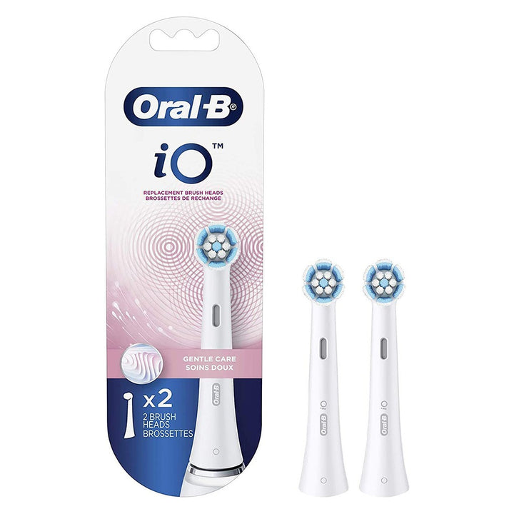Braun Oral B iO Gentle Care Replacement Brush Heads White, Pack of 2's - Easy Pharmacy LLC