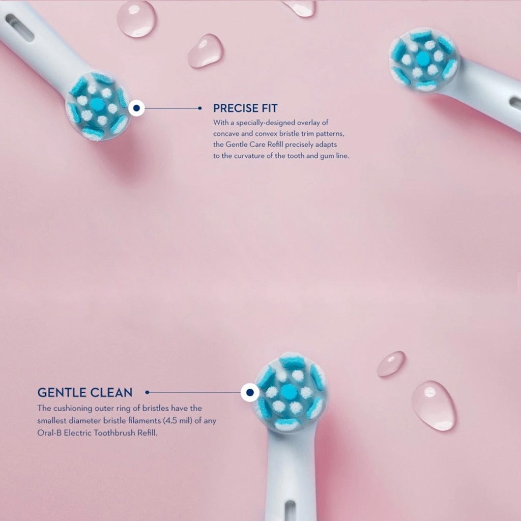 Braun Oral B iO Gentle Care Replacement Brush Heads White, Pack of 2's - Easy Pharmacy LLC