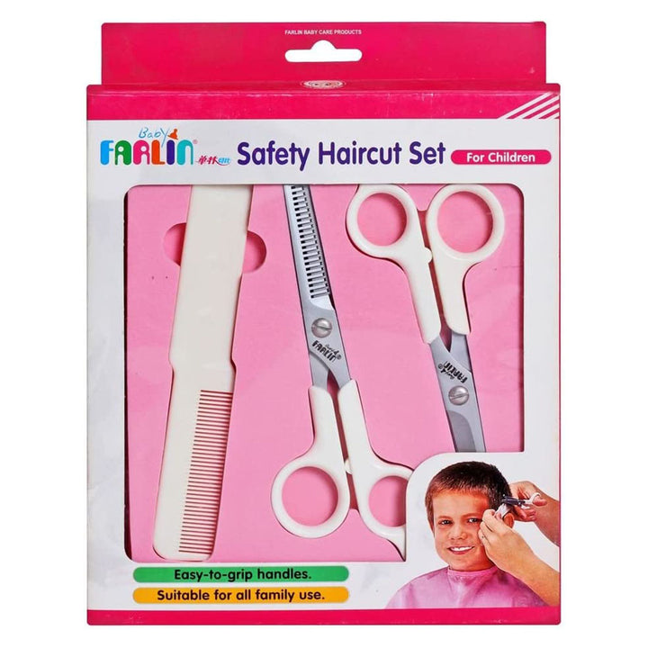 Farlin Safety Haircut Set For Children & Family, Pack of 3 Pieces - Easy Pharmacy LLC