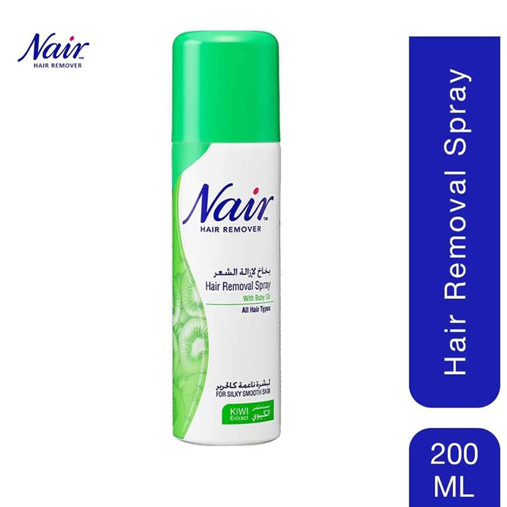 Nair Hair Removal Spray With Baby Oil & Kiwi Extract 200ml - Easy Pharmacy LLC