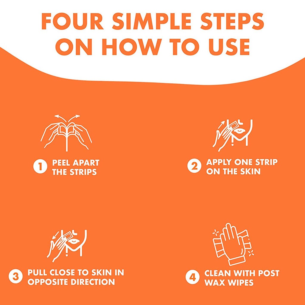 Nair Hair Remover Facial Wax Strips with Apricot Milk Extracts, Pack of 20's - Easy Pharmacy LLC