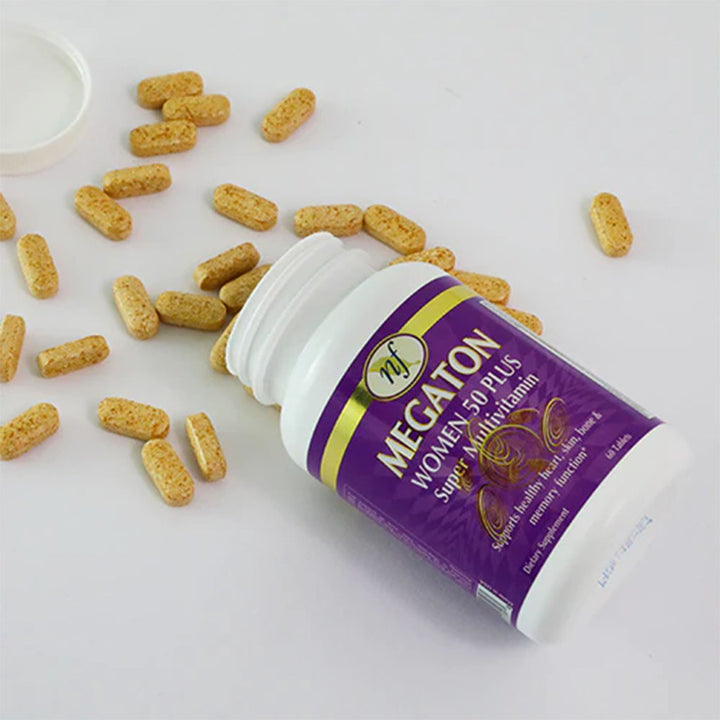 Natural Fervor Megaton Women 50 Plus Super Multivitamin Tablets, Pack of 60's - Easy Pharmacy LLC