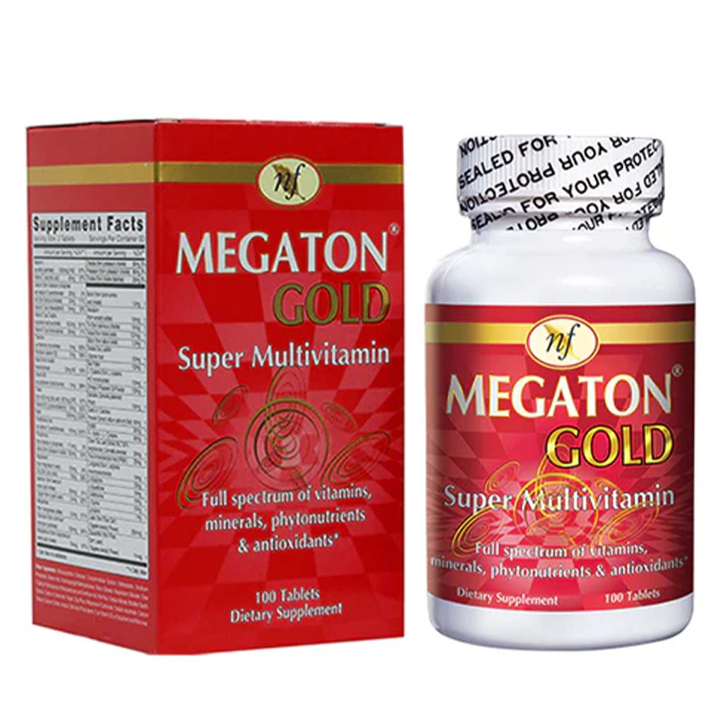 Natural Fervor Megaton Gold Super Multivitamin Supplement Tablets, Pack of 100's - Easy Pharmacy LLC