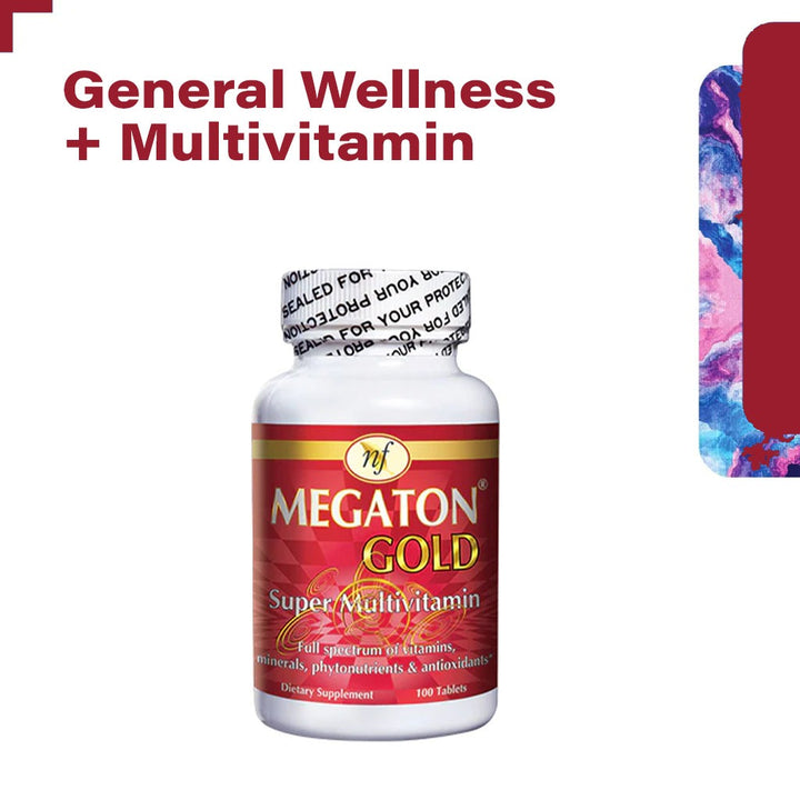 Natural Fervor Megaton Gold Super Multivitamin Supplement Tablets, Pack of 100's - Easy Pharmacy LLC