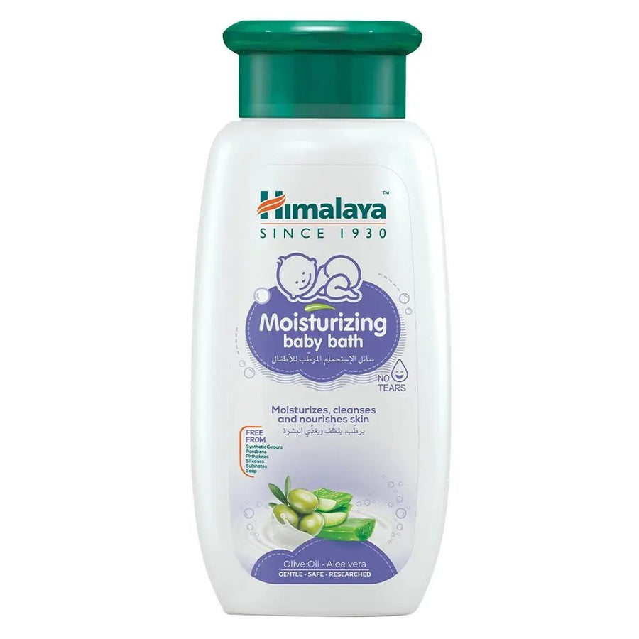 Himalaya Moisturizing No-Tears Gentle Baby Bath With Olive Oil & Aloe Vera 200ml