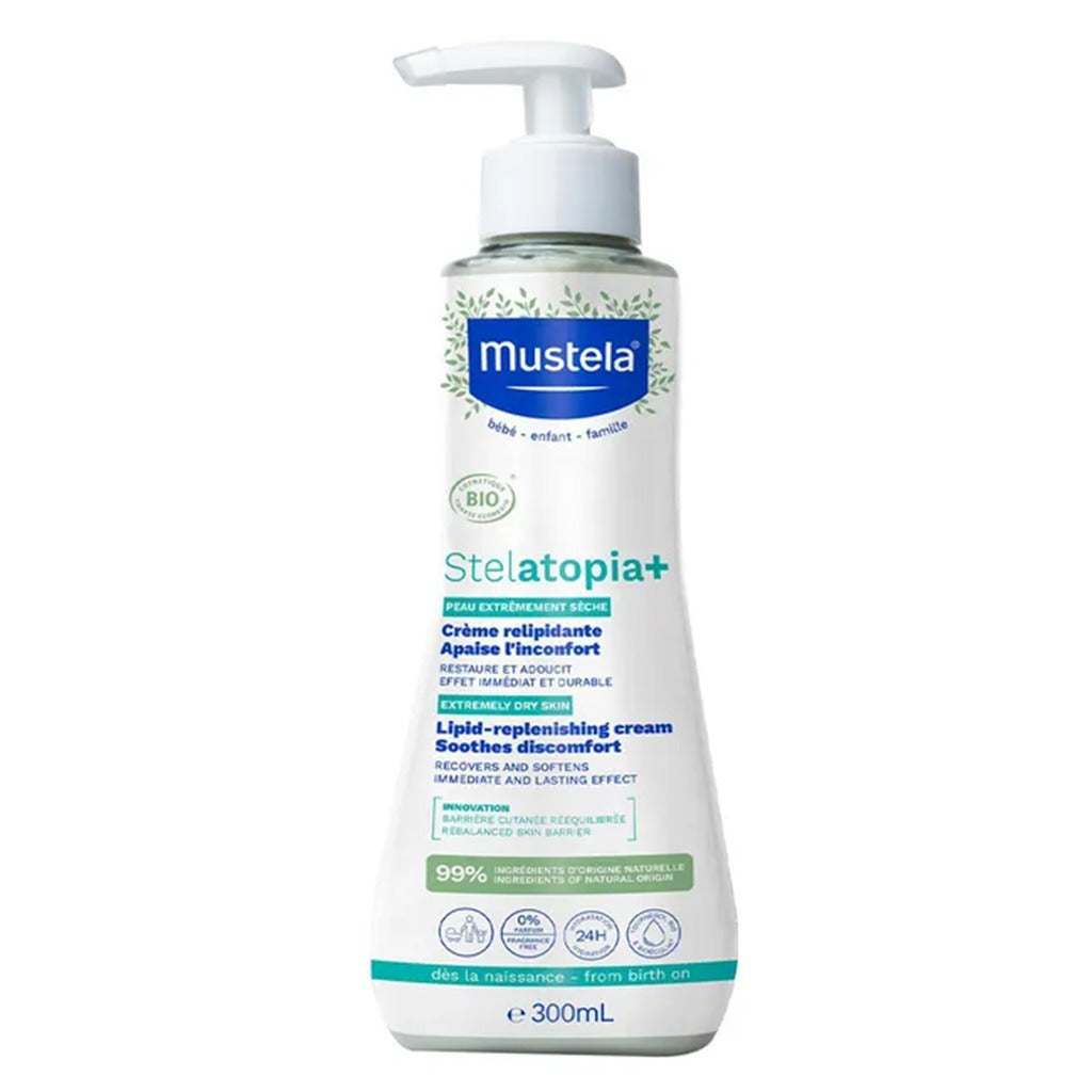 Mustela Stelatopia + Lipid Replenishing Baby Cream For Extremely Dry Skin 300ml - Easy Pharmacy LLC