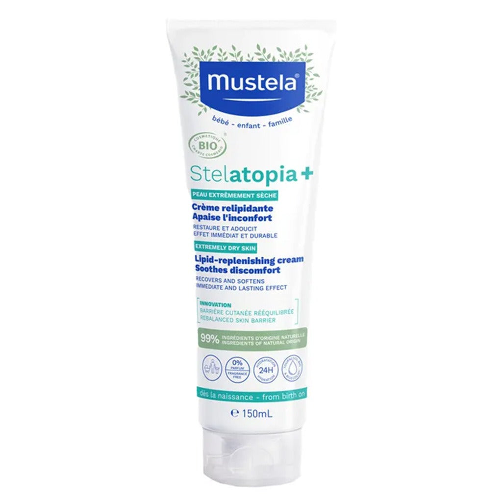 Mustela Stelatopia + Lipid Replenishing Baby Cream For Extremely Dry Skin 150ml - Easy Pharmacy LLC
