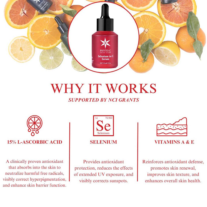 Phyto-C Selenium In Vitamin C Antioxidant Facial Serum 30ml - Easy Pharmacy LLC