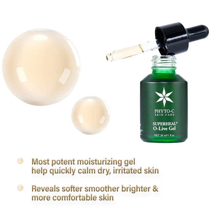 Phyto-C Superheal O-Live Moisturizing Gel With Hyaluronic Acid & Olive Leaf Extract 30ml - Easy Pharmacy LLC