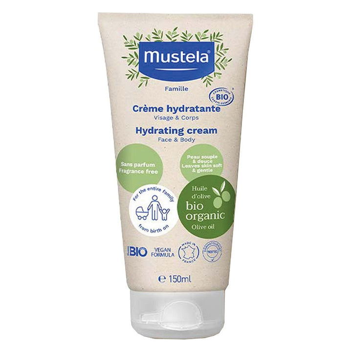 Mustela Bio Organic Hydrating Baby Cream For Face And Body 150ml - Easy Pharmacy LLC