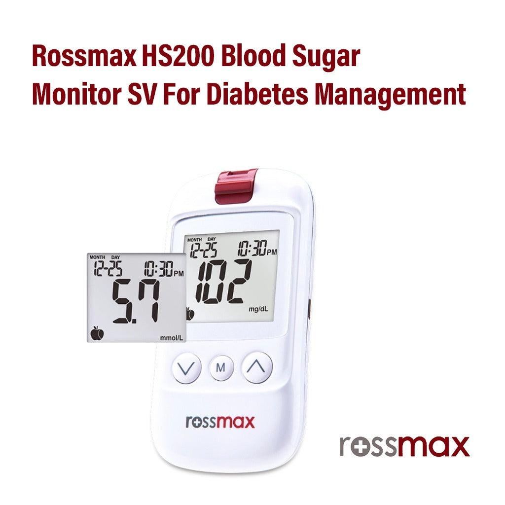 Rossmax HS200 Blood Sugar Monitor Model SV For Diabetes Management - Easy Pharmacy LLC