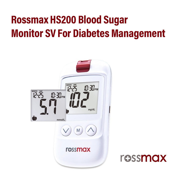 Rossmax HS200 Blood Sugar Monitor Model SV For Diabetes Management - Easy Pharmacy LLC