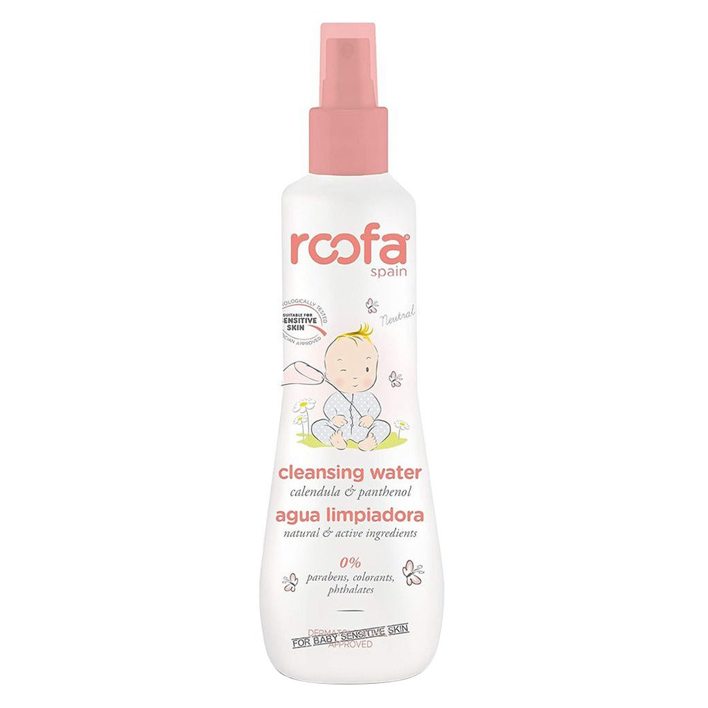 Roofa Baby Face and Body Cleansing Water With Calendula & Panthenol For Sensitive Skin 200ml - Easy Pharmacy LLC