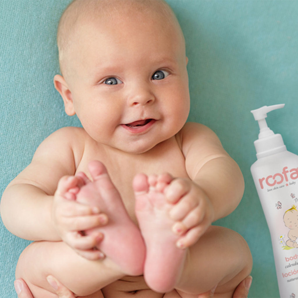 Roofa Baby Moisturizing Body Lotion With Calendula & Panthenol For Sensitive Skin 300ml - Easy Pharmacy LLC