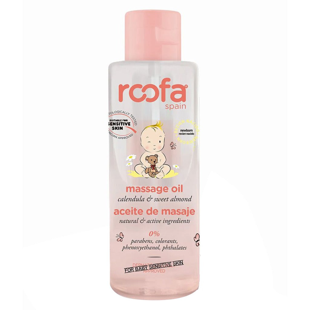 Roofa Baby Body Massage Oil With Calendula & Sweet Almond For Sensitive Skin 100ml - Easy Pharmacy LLC