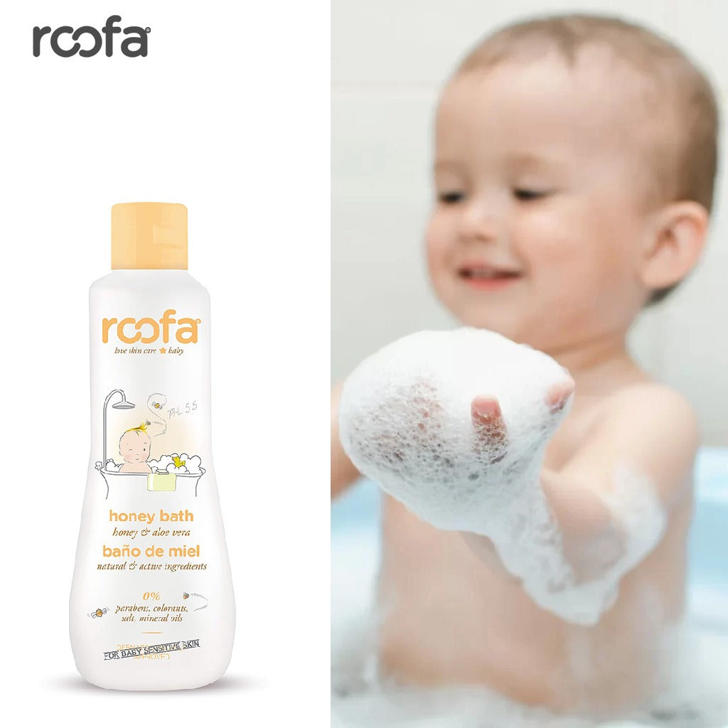 Roofa Baby Honey Bath Gel With Aloe Vera For Sensitive Skin 200ml - Easy Pharmacy LLC
