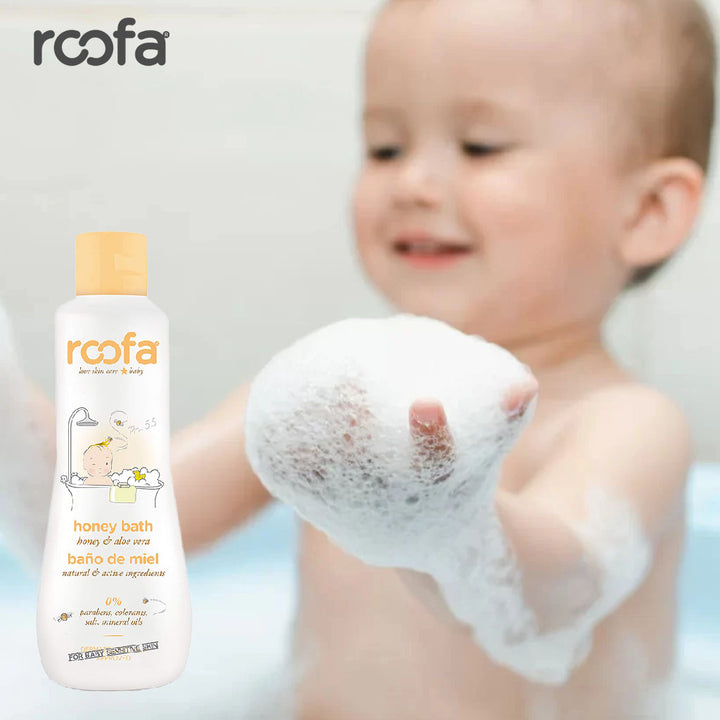 Roofa Baby Honey Bath Gel With Aloe Vera For Sensitive Skin 200ml - Easy Pharmacy LLC