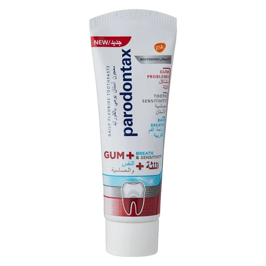 Parodontax Gum + Breath & Sensitivity Whitening Toothpaste 75ml