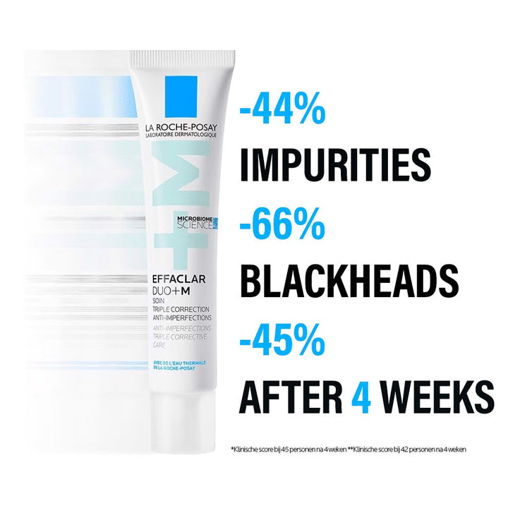 La Roche-Posay Effaclar Duo + M Anti-Imperfections Triple Corrective Care Cream For Oily & Acne-Prone Skin 40ml - Easy Pharmacy LLC