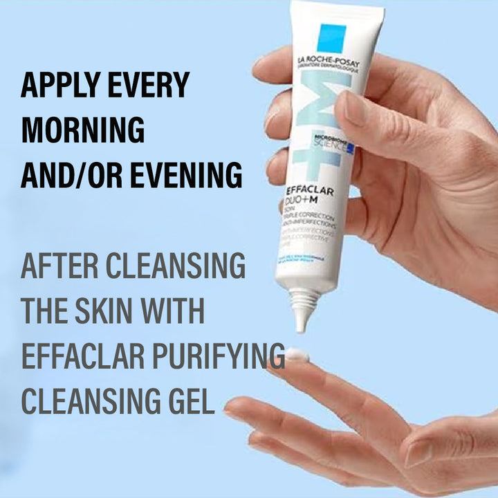 La Roche-Posay Effaclar Duo + M Anti-Imperfections Triple Corrective Care Cream For Oily & Acne-Prone Skin 40ml - Easy Pharmacy LLC