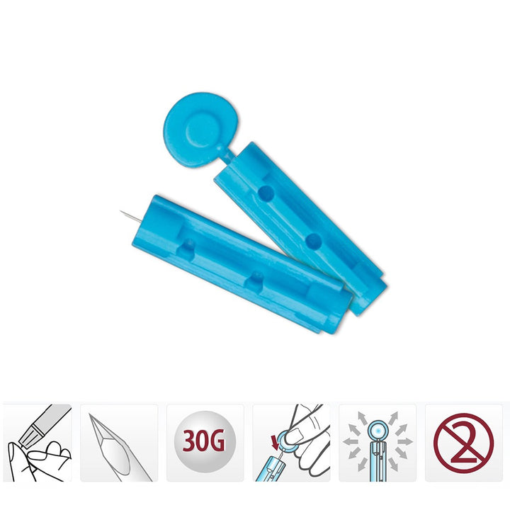 Rossmax Blood Sugar Sterile Lancets For Lancing Device, Pack of 50's - Easy Pharmacy LLC
