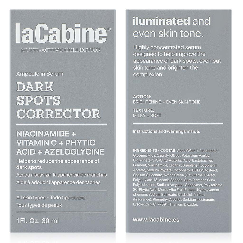 LaCabine Dark Spot Corrector Ampoule Serum With Niacinamide, Vitamin C, Phytic Acid & Azeloglycine 30ml - Easy Pharmacy LLC