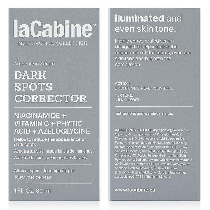 LaCabine Dark Spot Corrector Ampoule Serum With Niacinamide, Vitamin C, Phytic Acid & Azeloglycine 30ml - Easy Pharmacy LLC