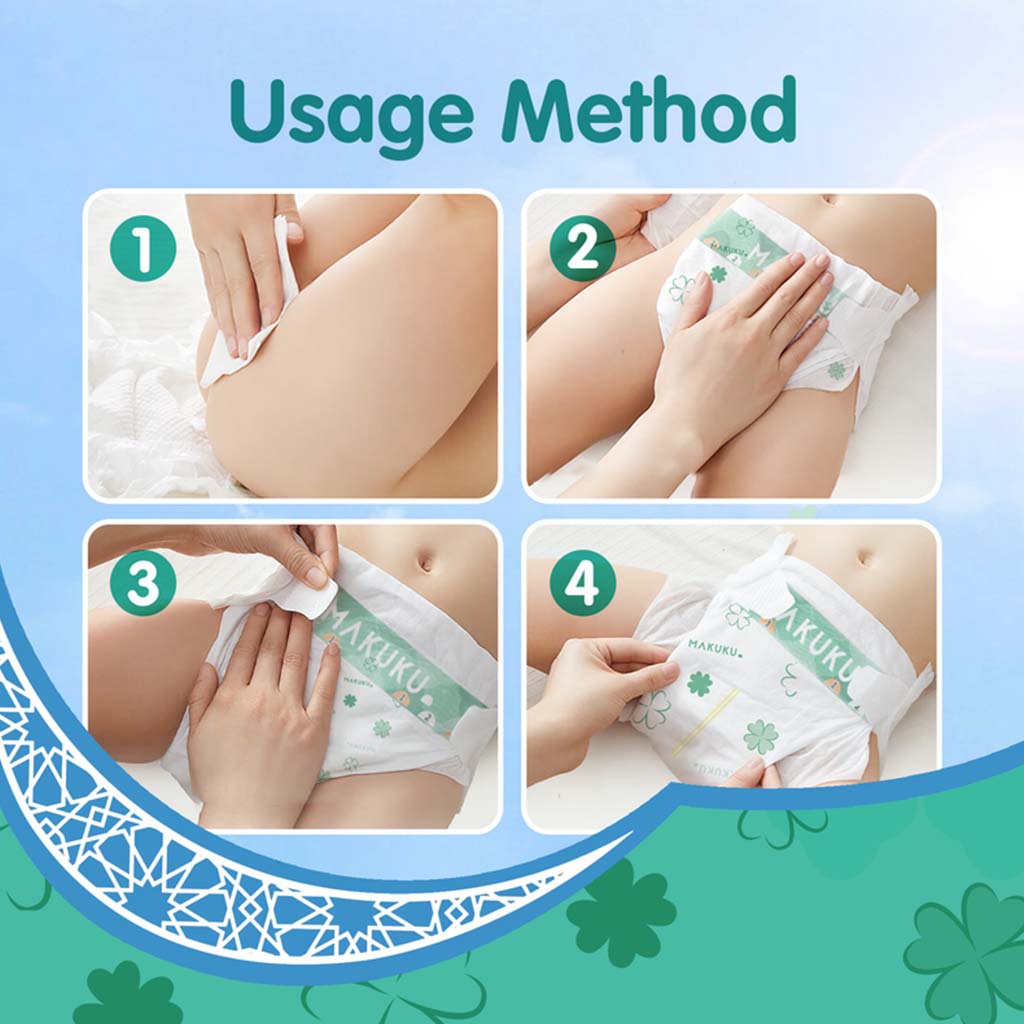 Makuku Daily Care Tape Baby Diapers, Size 3, Medium For 6 To 11Kg, VALUE PACK of 36’s - Easy Pharmacy LLC