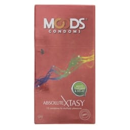 Moods Absolute Xtasy Condoms Extra Lubricated 12 Count