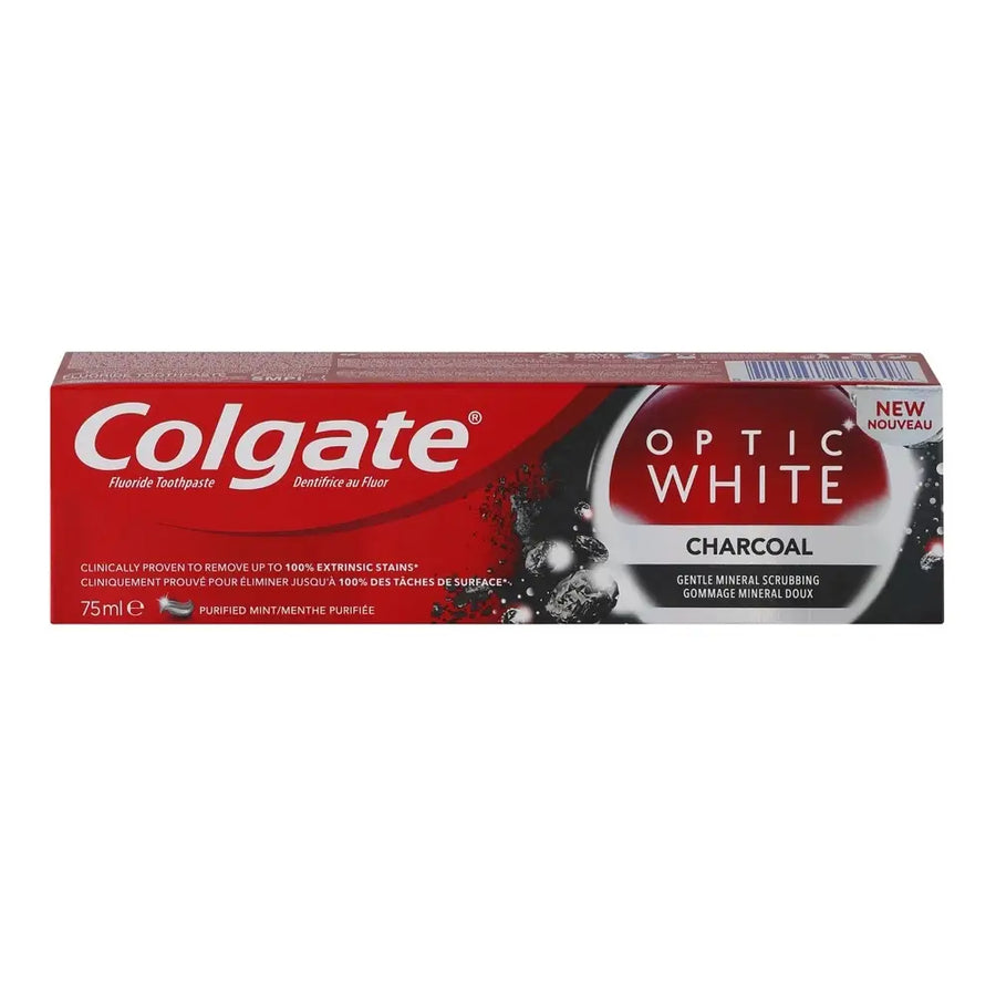 Colgate Optic White Charcoal Whitening Toothpaste 75 ml