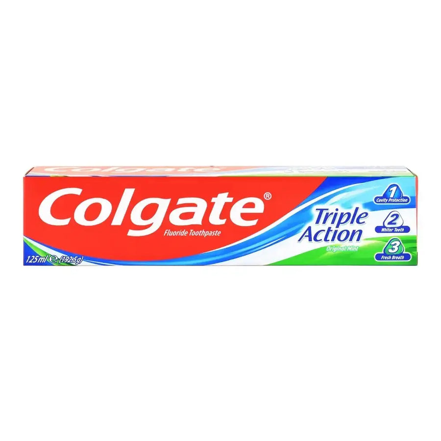Colgate Triple Action Fluoride Toothpaste 125 ml For Daily Oral Care